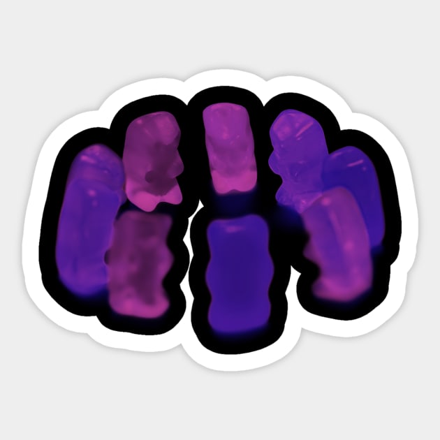 gummy bear circle Sticker by MGuyerArt